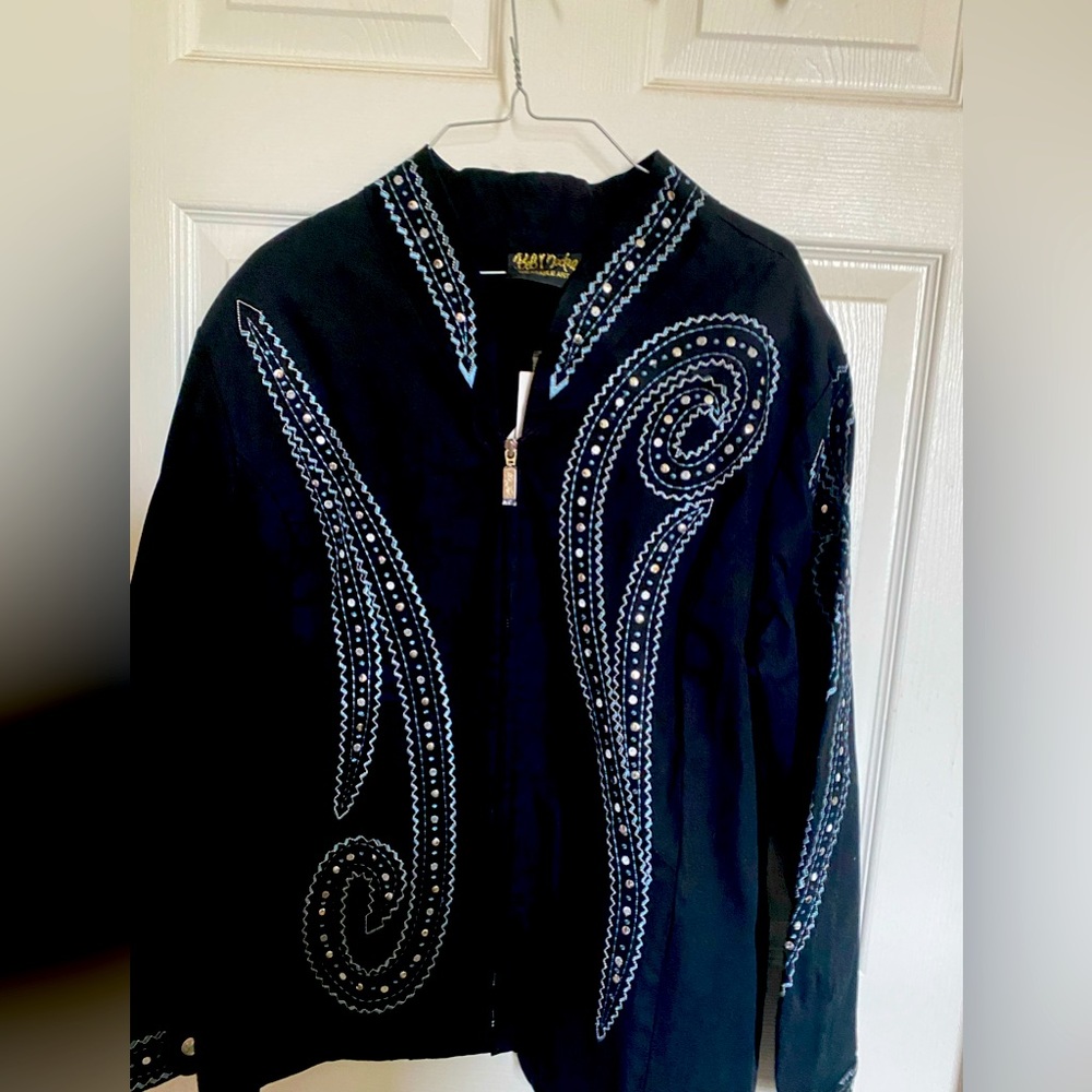 Bob Mackie Wearable Art Jacket, Size 2X, NWT